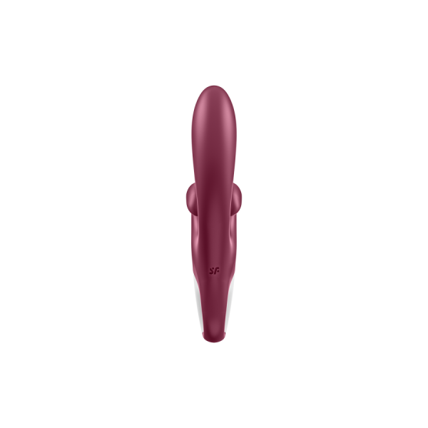 Vibromasseur rabbit point G rouge double stimulation clitoridienne Touch Me Satisfyer 
